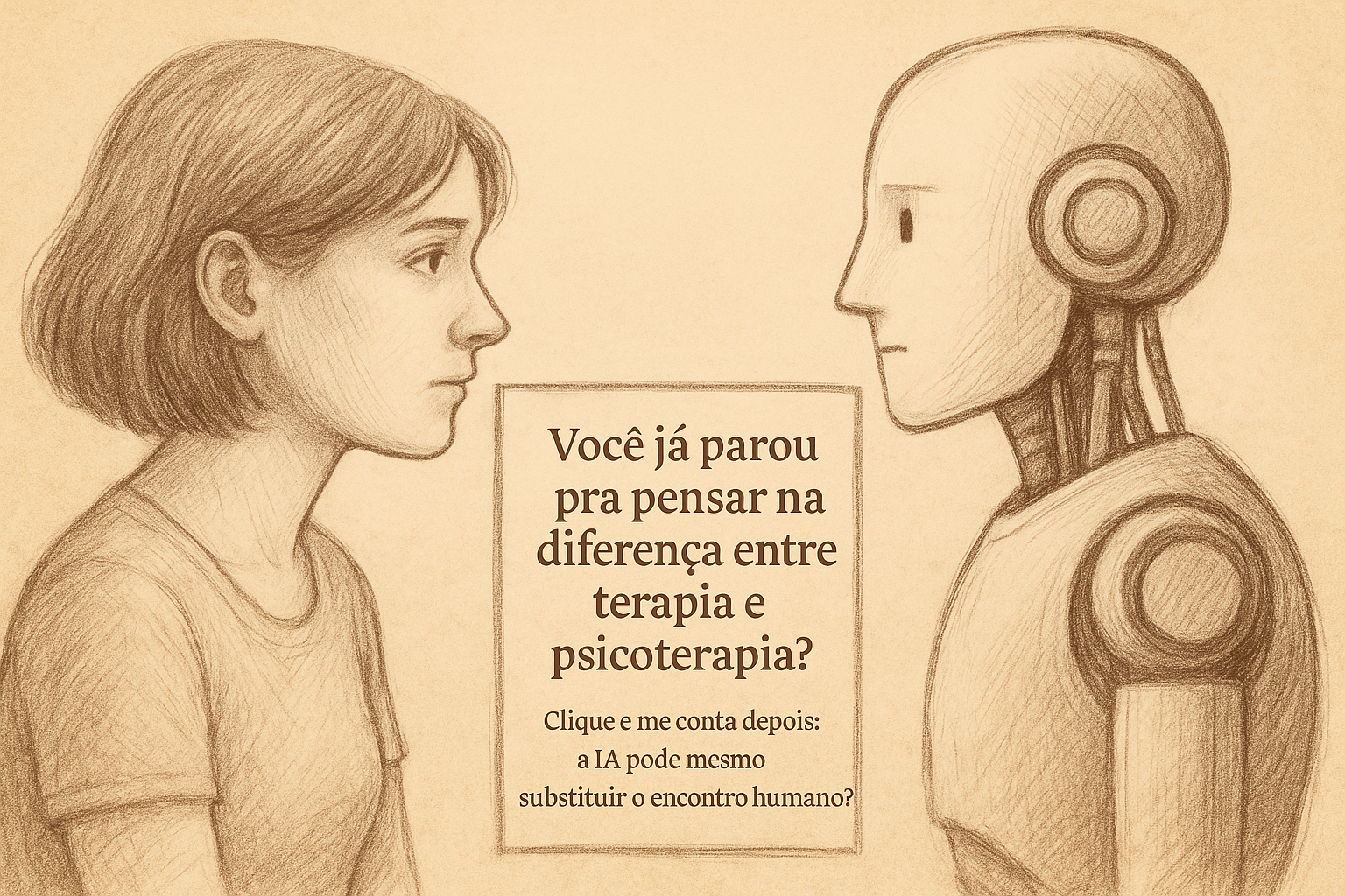 CONVERSAR NÃO É TERAPIA: A IA NÃO VAI PREENCHER O VAZIO QUE DEIXAMOS.